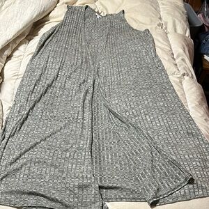 Gray Sleeveless Jumpsuit